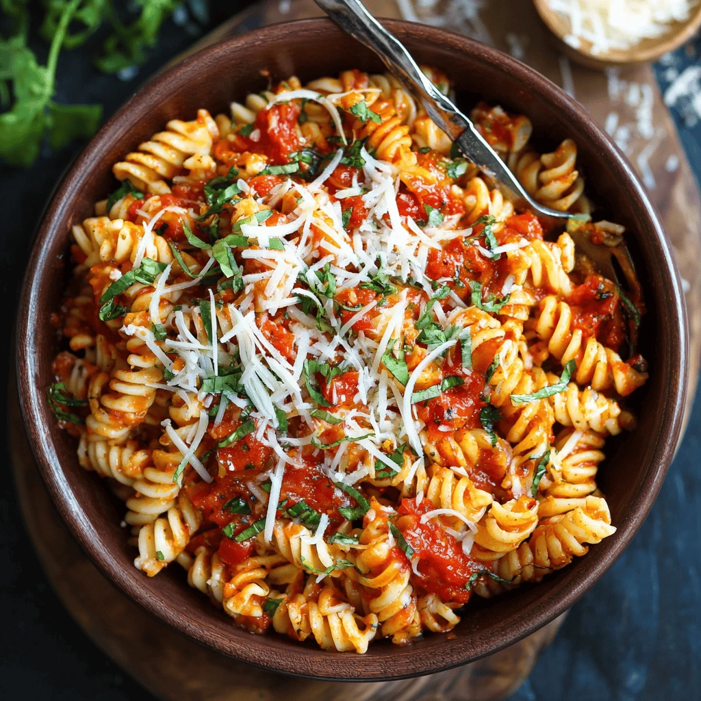 Simple Rotini Pasta Easy Marinara Rotini Pasta Recipes – dishbyamanda.com