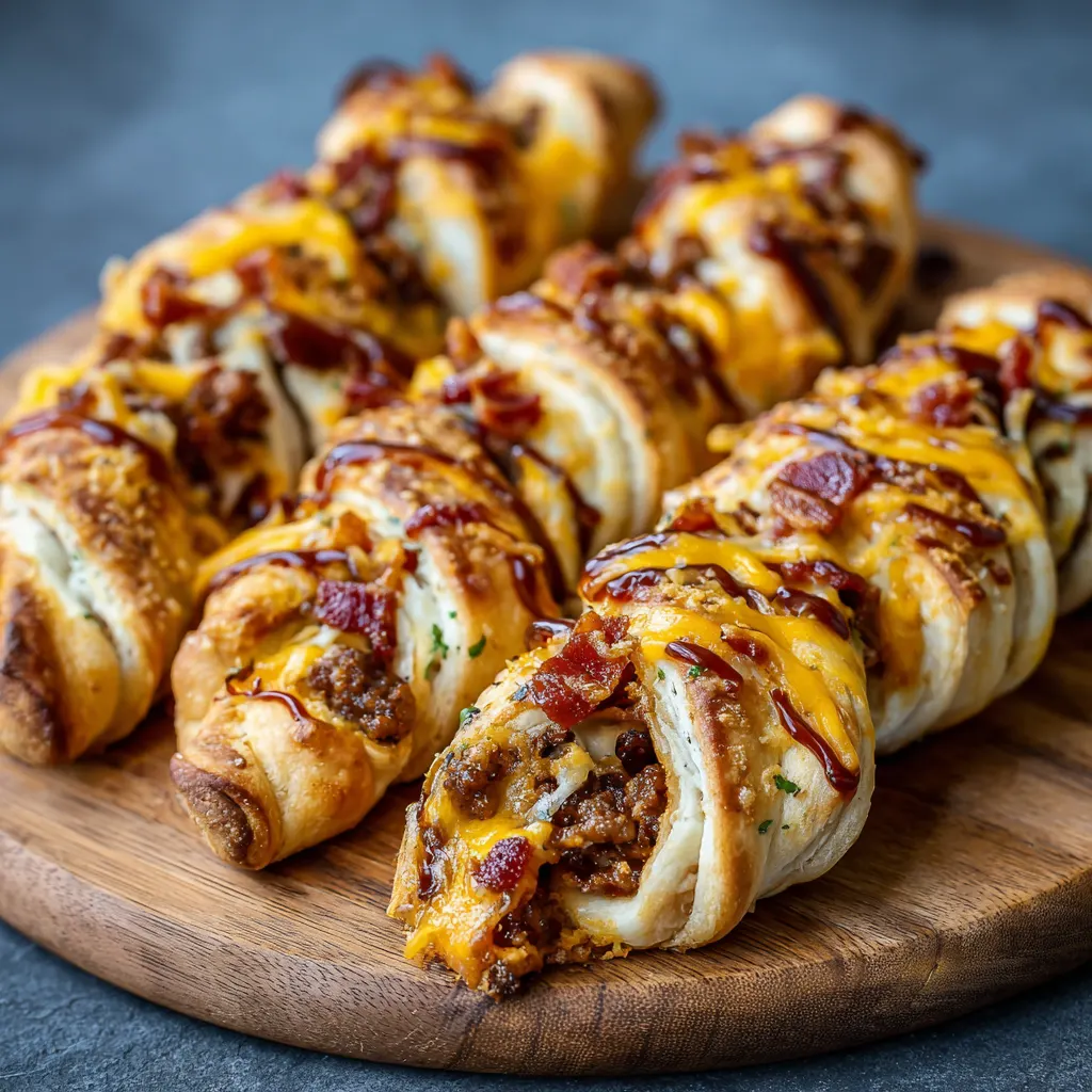 BBQ Bacon Pizza Twists