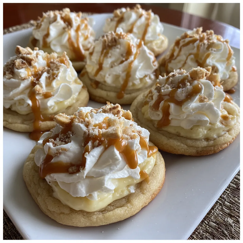 1 sheet puff pastry, thawed

1 cup heavy cream, whipped

2 tablespoons powdered sugar

1 teaspoon vanilla extract

Caramel sauce, for filling or drizzling