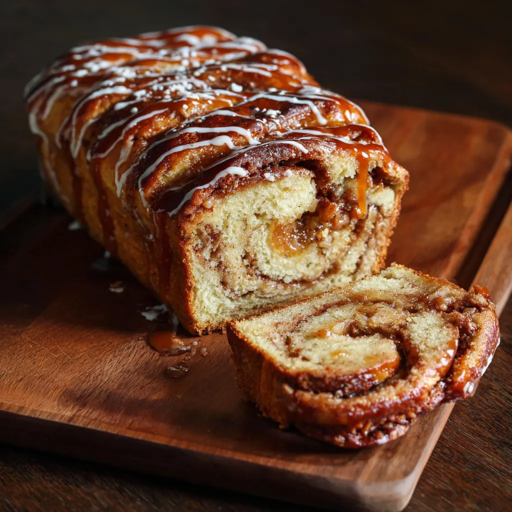 Caramel Apple Cinnamon Bread
