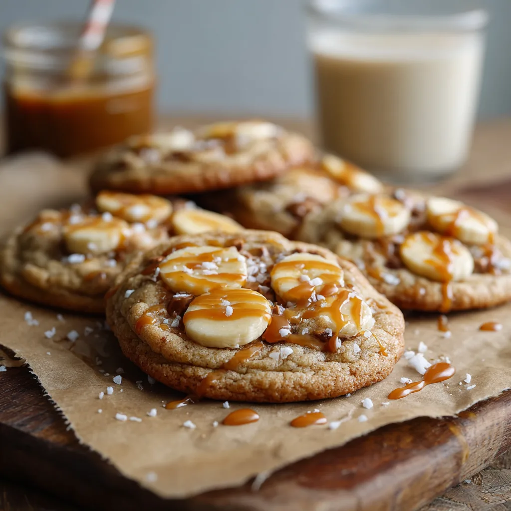 Caramel Banana Pudding Cookies