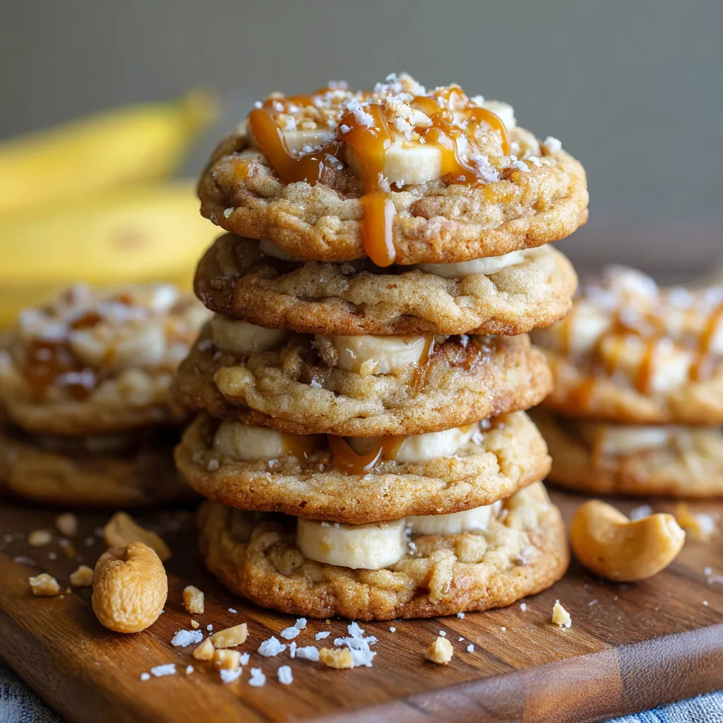 Caramel Banana Pudding Cookies