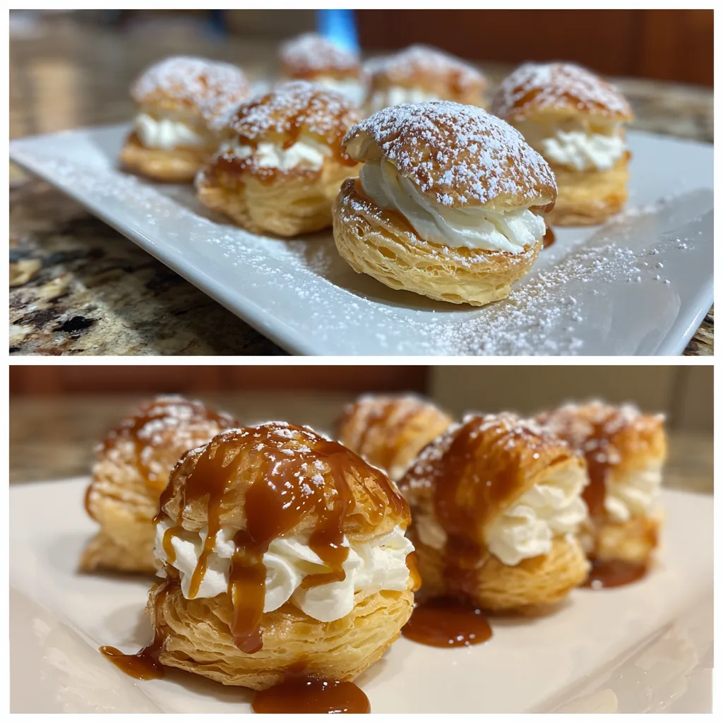 Caramel Puff Pastry Bites