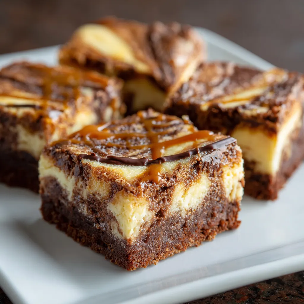 Caramel Cheesecake Brownies
