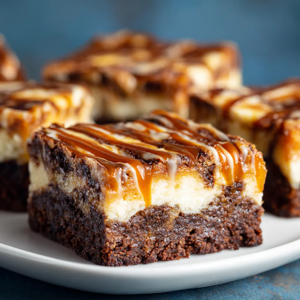 Caramel Cheesecake Brownies