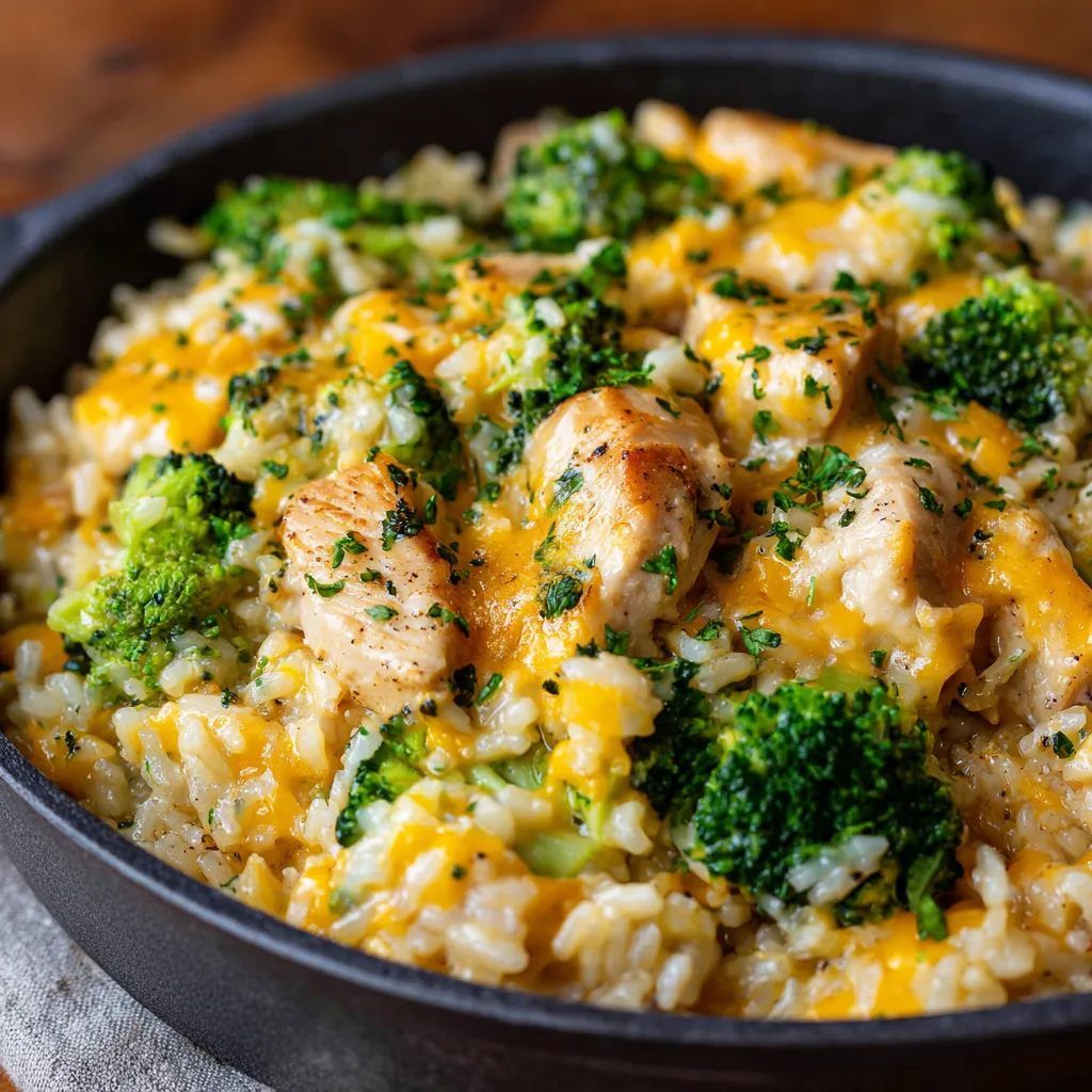 Cheesy Chicken Broccoli Rice