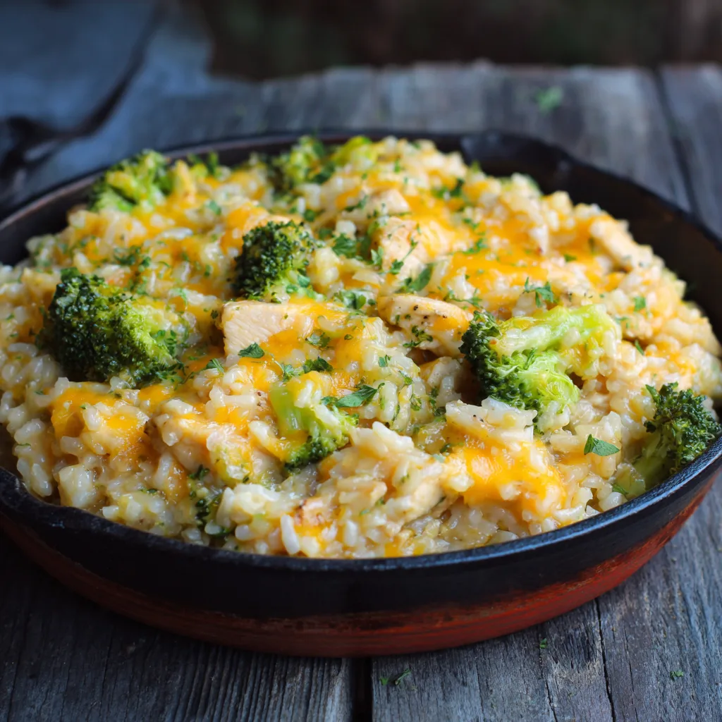 Cheesy Chicken Broccoli Rice