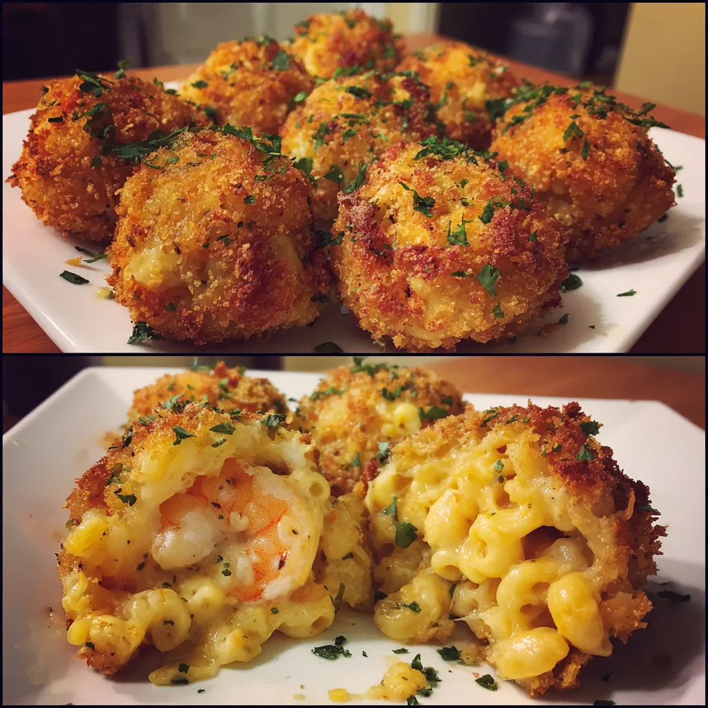 Shrimp Mac & Cheese Bombs