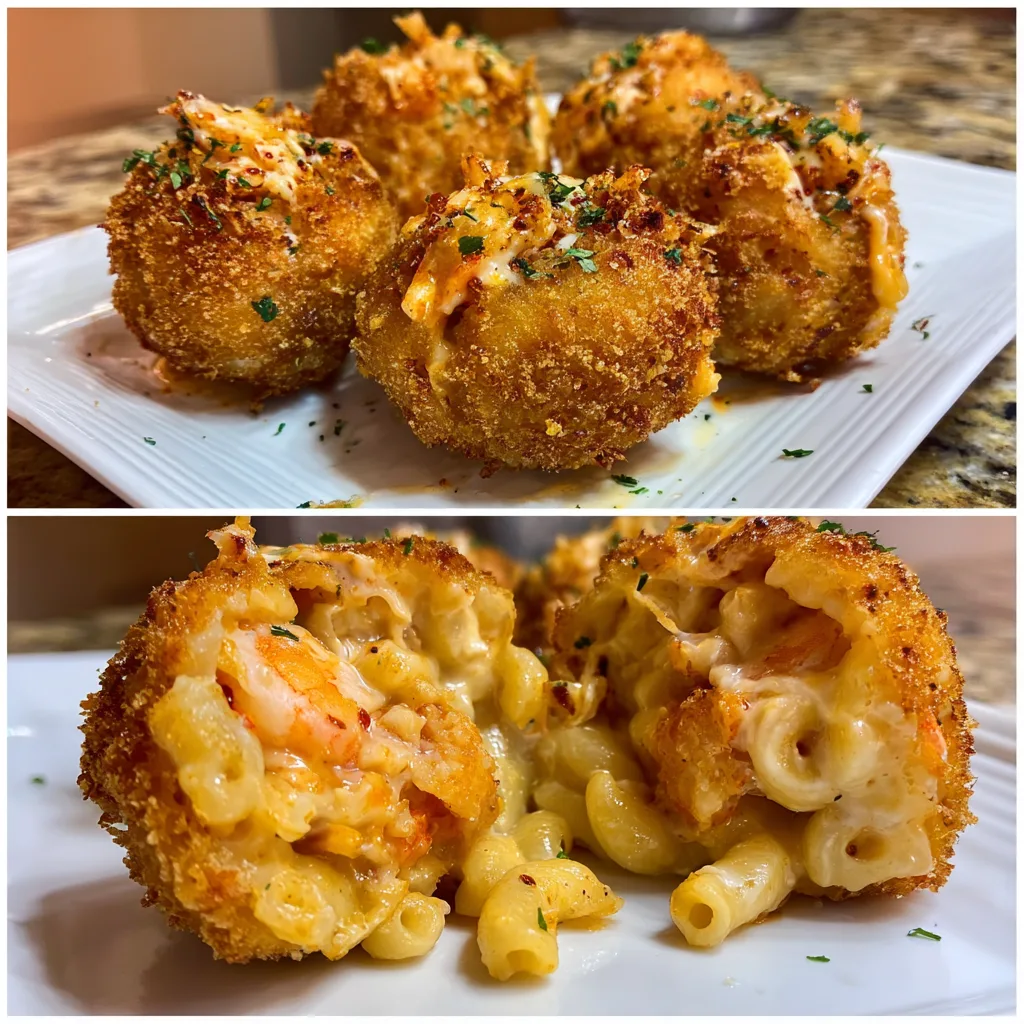 Shrimp Mac & Cheese Bombs