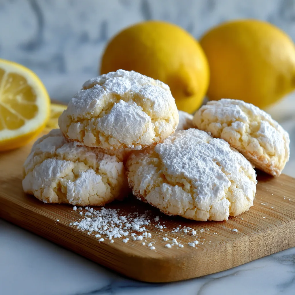 Fluffy Lemon Cloud Cookies