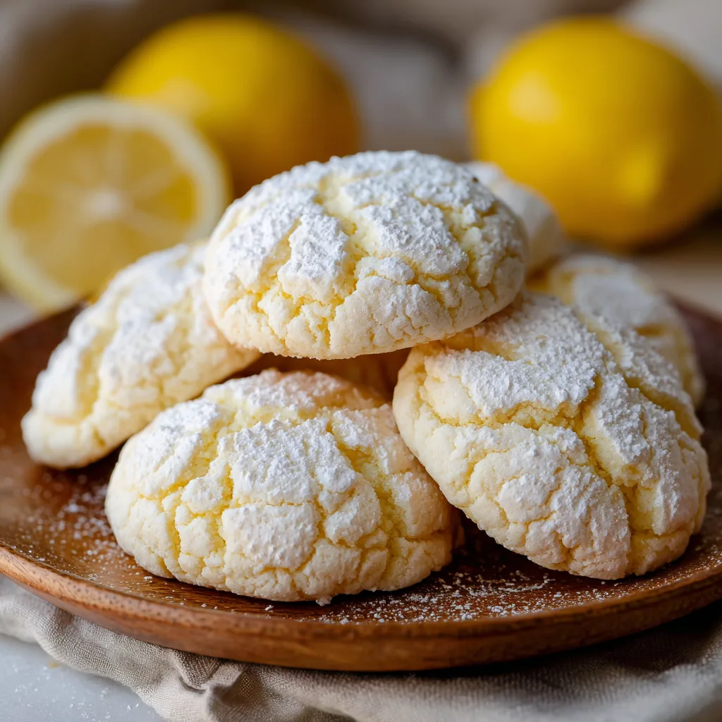 Fluffy Lemon Cloud Cookies