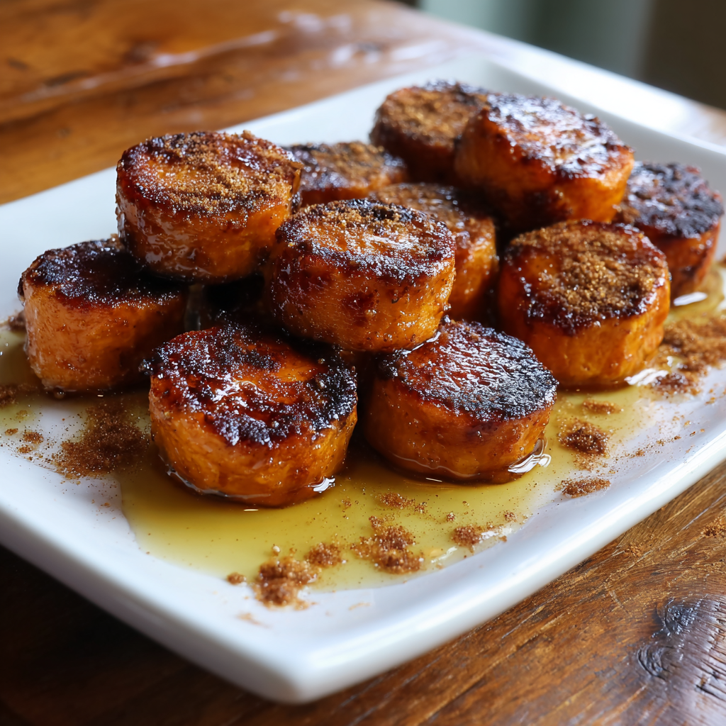 Honey Cinnamon Sweet Potato Bites