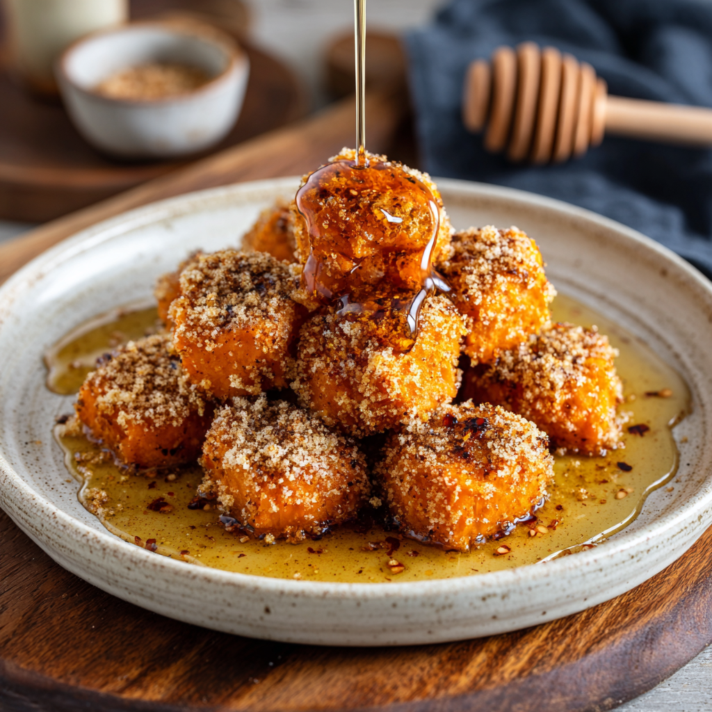 Honey Cinnamon Sweet Potato Bites
