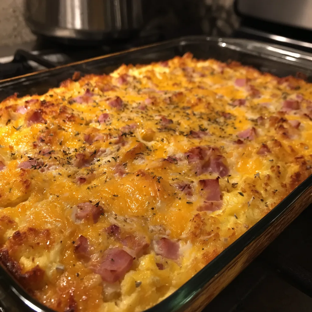 Honey Ham Breakfast Casserole