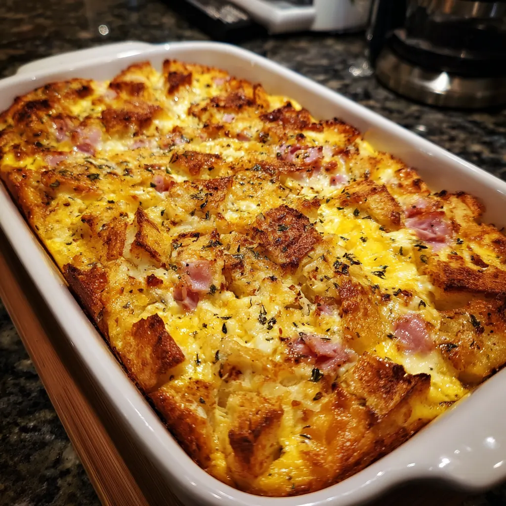 Honey Ham Breakfast Casserole