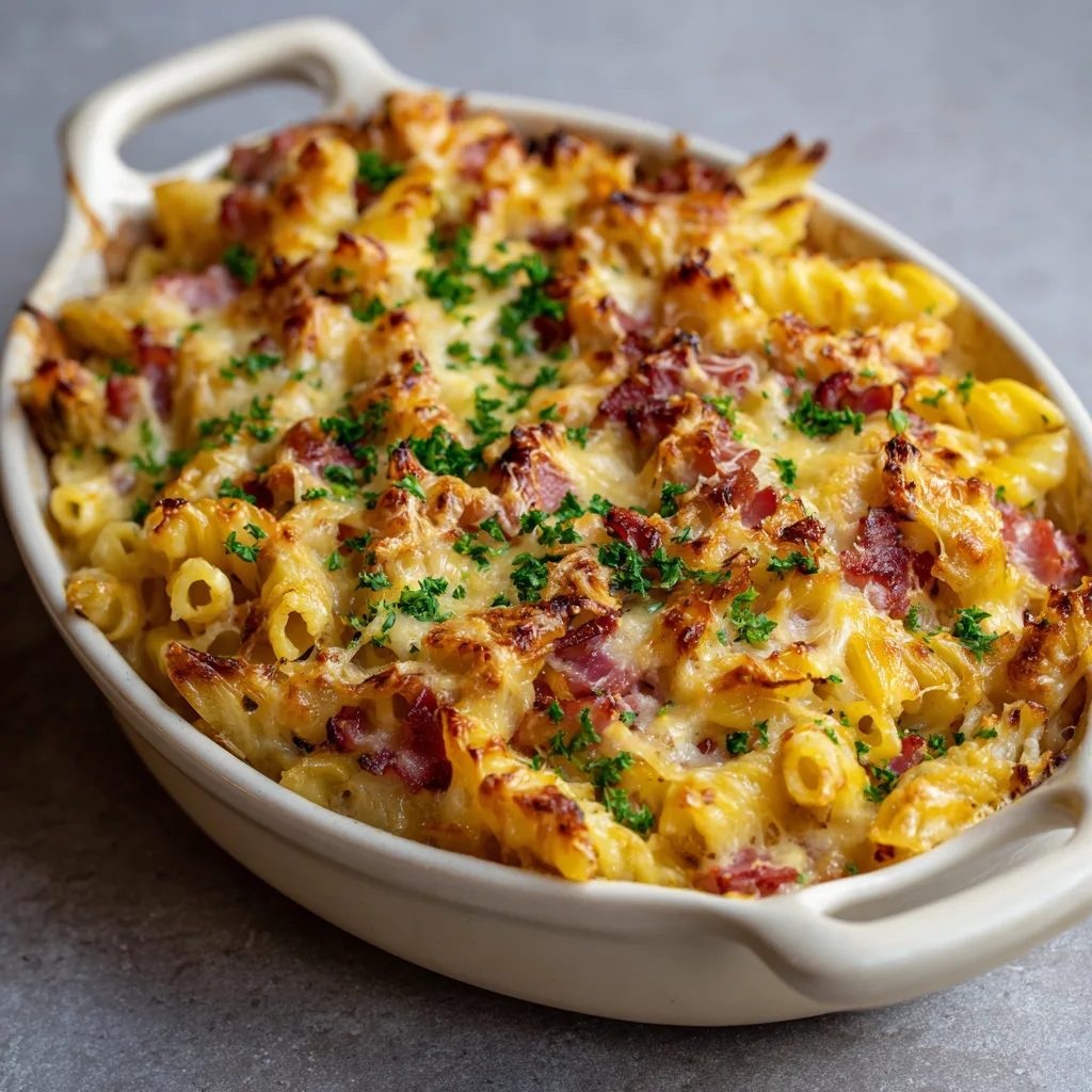 Honey Ham Pasta Bake