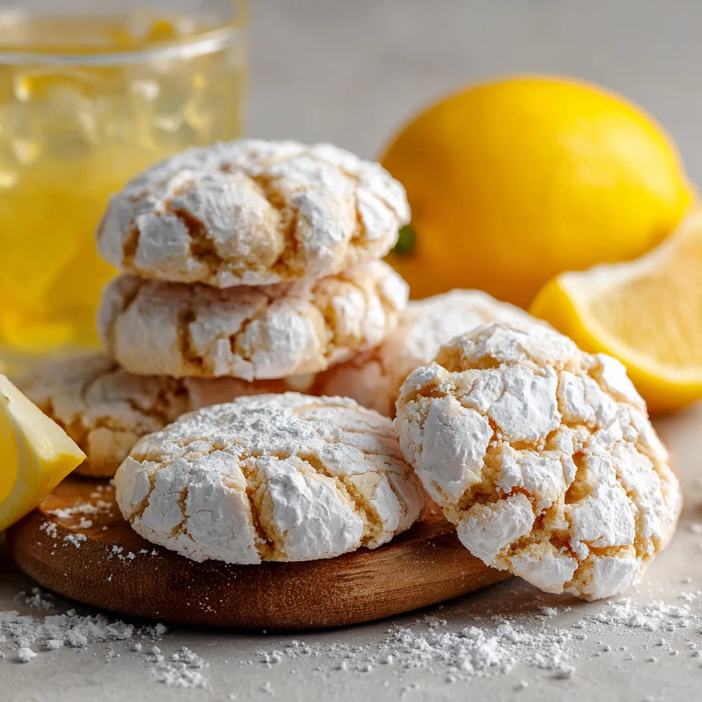 Lemon Crinkle Cookies