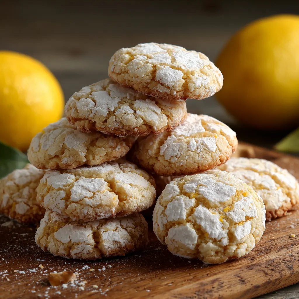 Lemon Crinkle Cookies