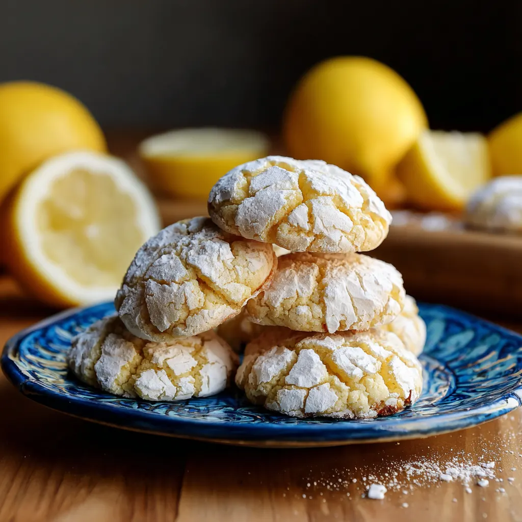 Lemon Crinkle Cookies