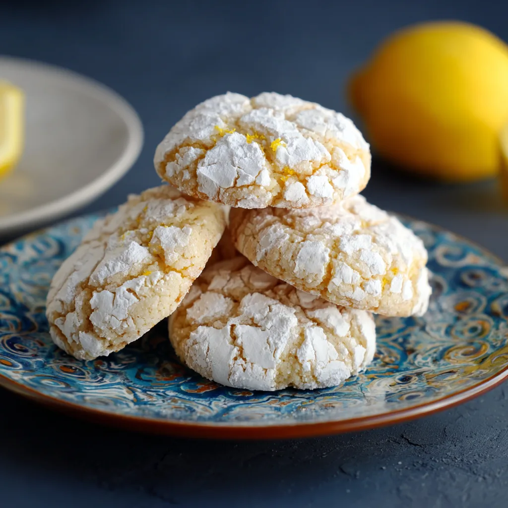 Lemon Crinkle Cookies