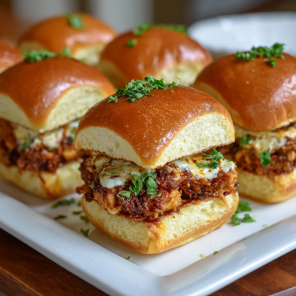 Spicy Honey Butter Chicken Sliders