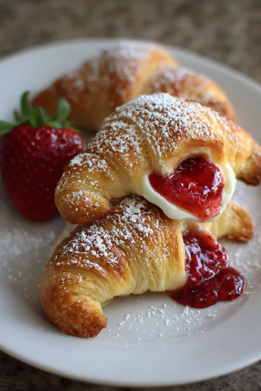Strawberry Cheesecake Crescent Rolls
