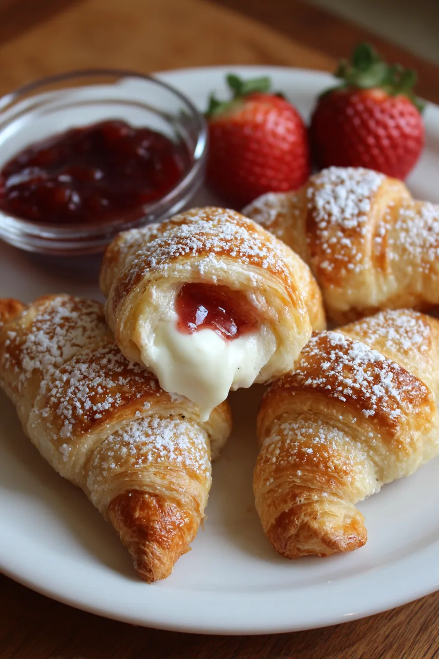 Strawberry Cheesecake Crescent Rolls
