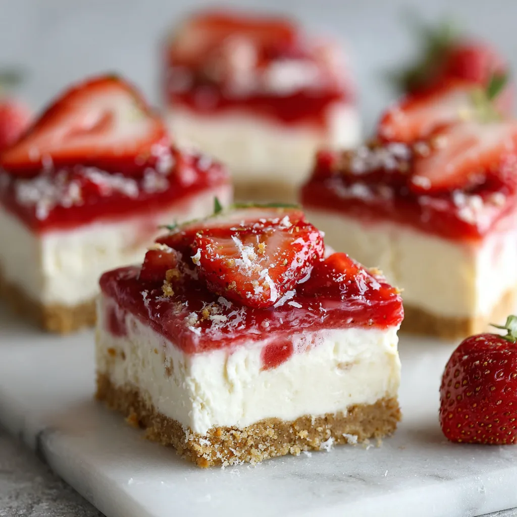 Strawberry Cheesecake Icebox Bars