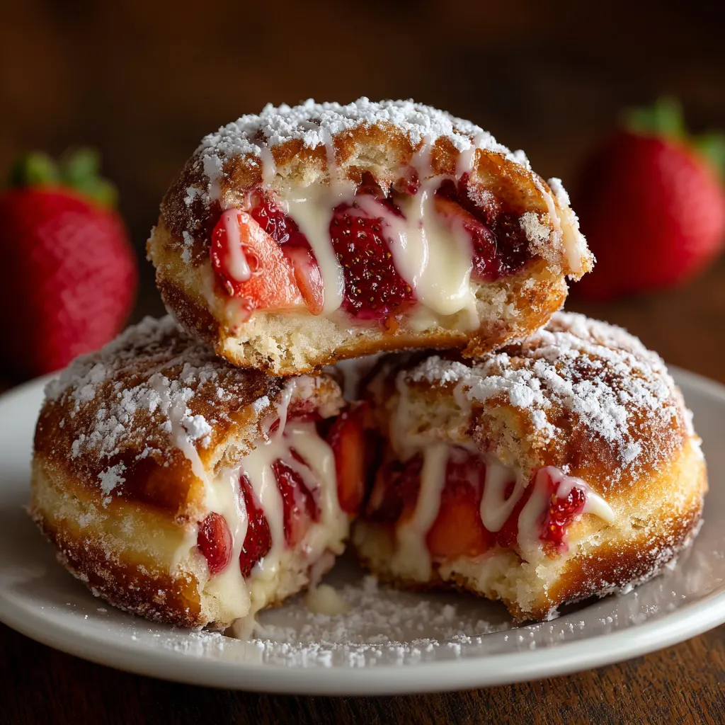 Strawberry Cheesecake Donuts