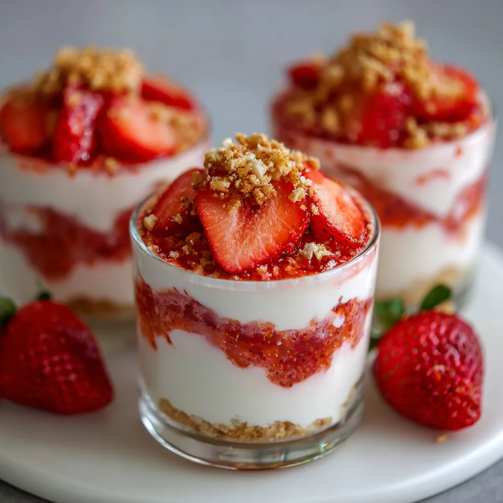 Strawberry Yogurt Cups