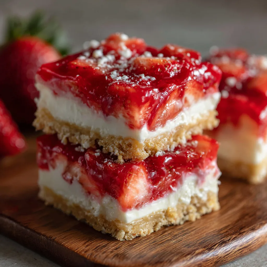 Strawberry Cream Pie Bars
