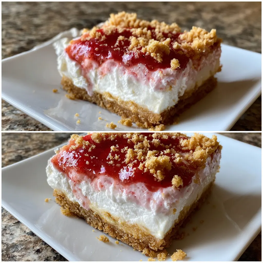 Sweet & Creamy Strawberry Dream Bars
