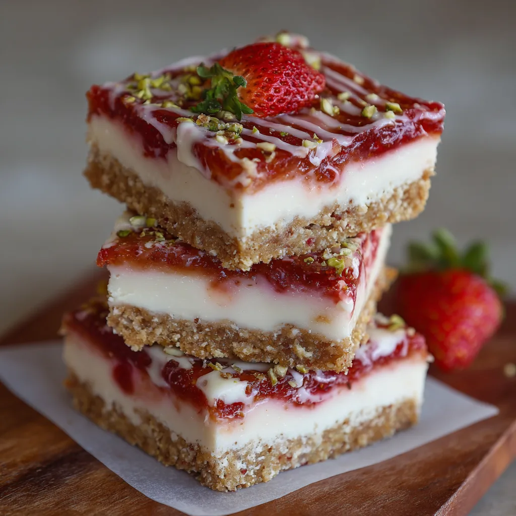 Sweet & Creamy Strawberry Dream Bars
