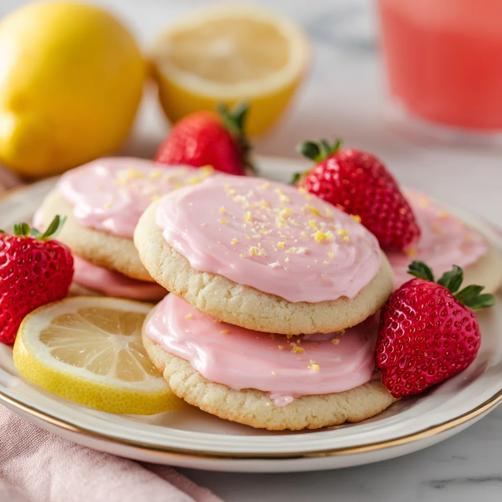 Strawberry Lemonade Cookies