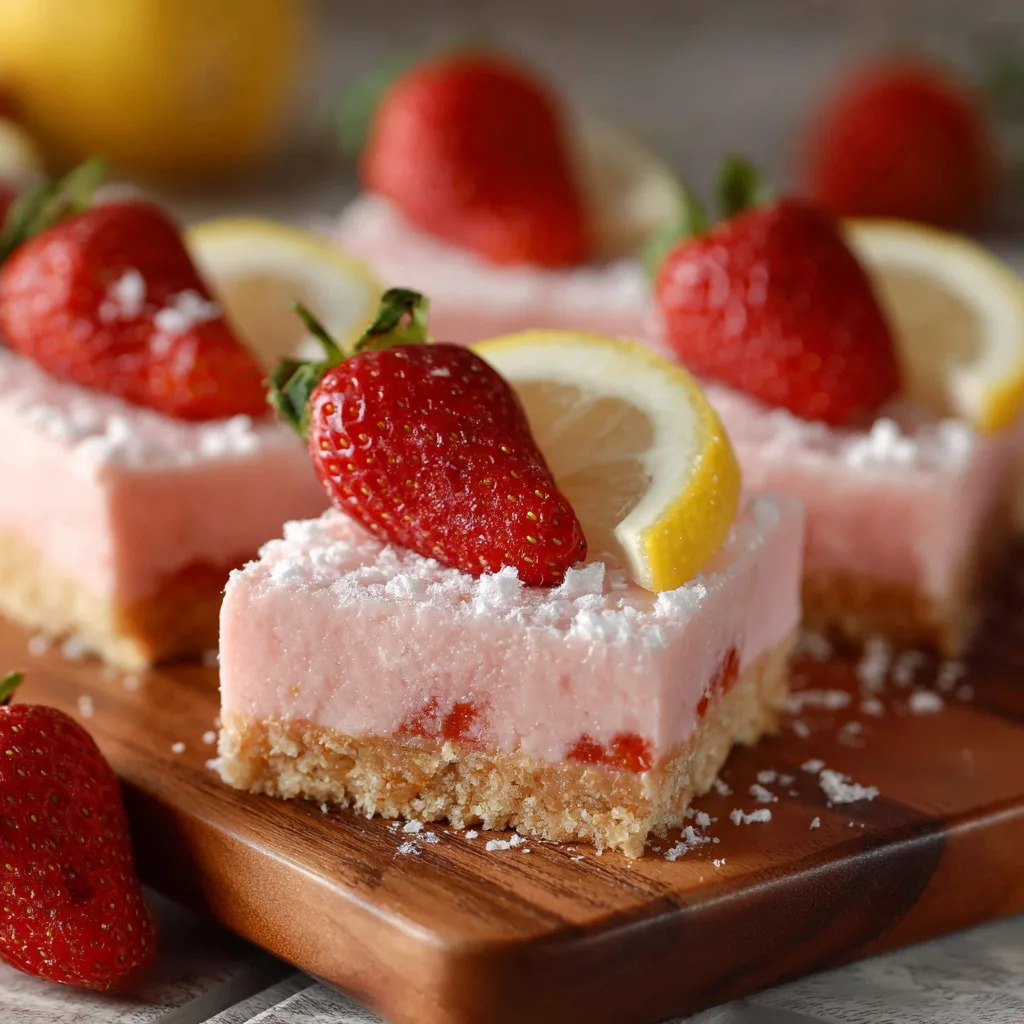 Strawberry Lemonade Bars