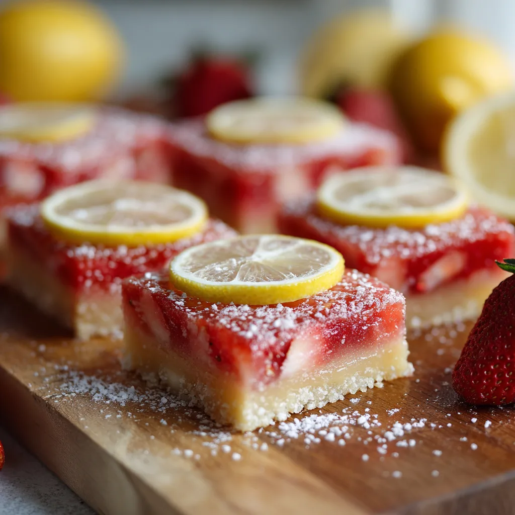 Strawberry Lemonade Bars