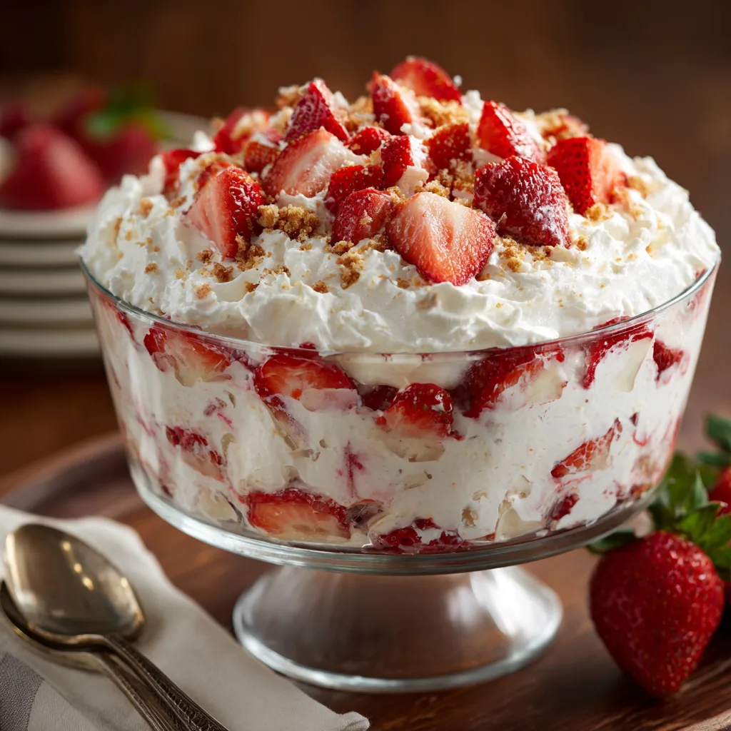 Strawberry Shortcake Fluff Salad