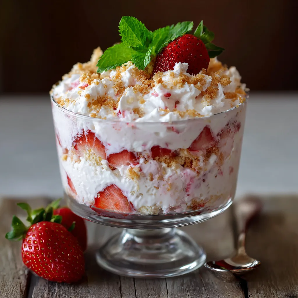 Strawberry Shortcake Fluff Salad