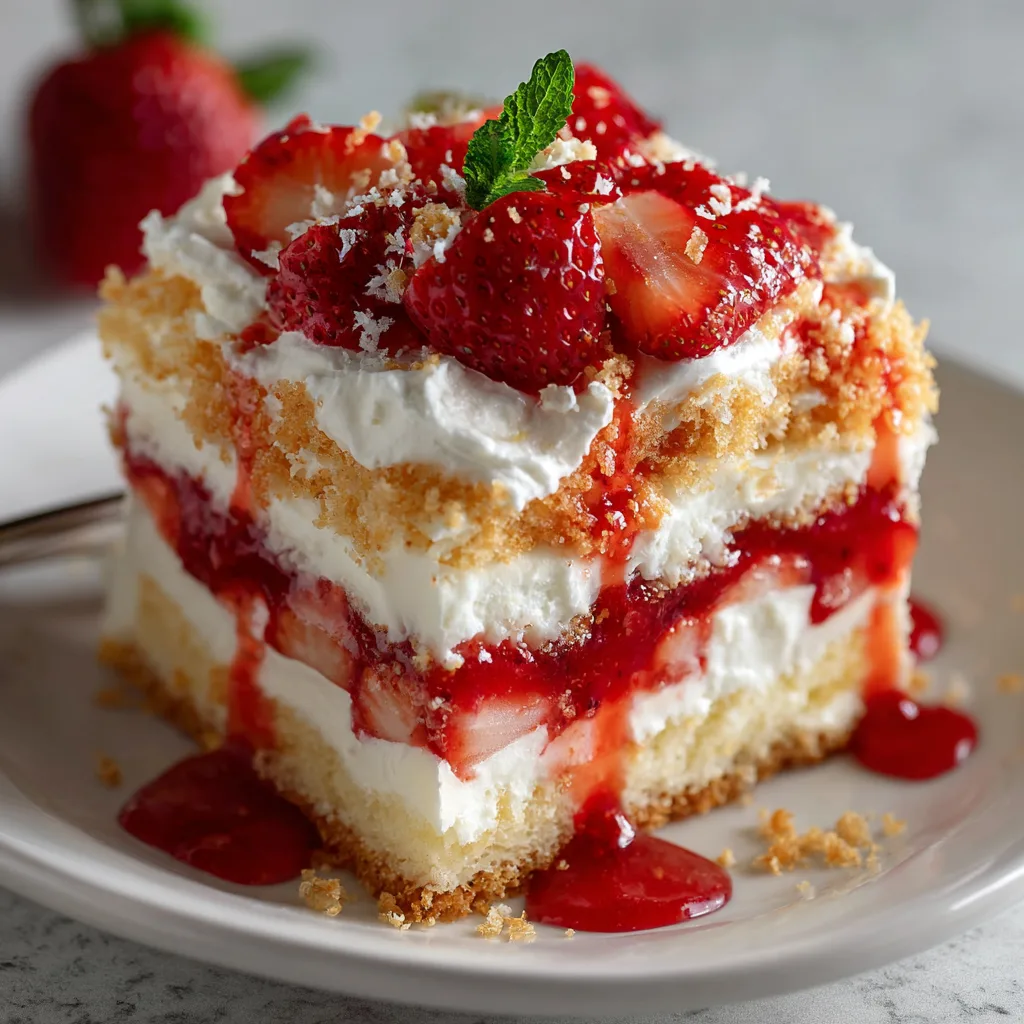 Strawberry Shortcake Dessert
