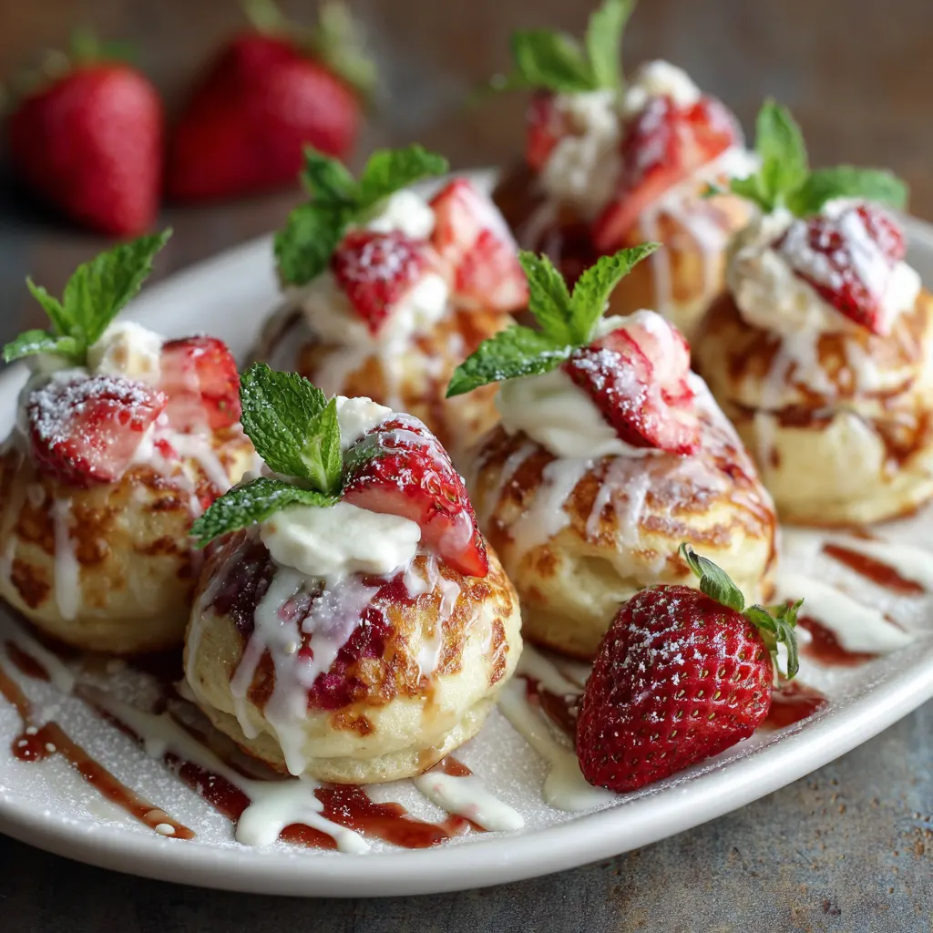 Strawberry Pancake Bites