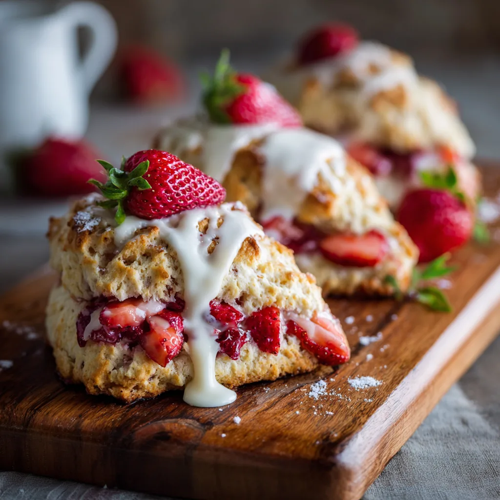 Strawberry Shortcake Scones