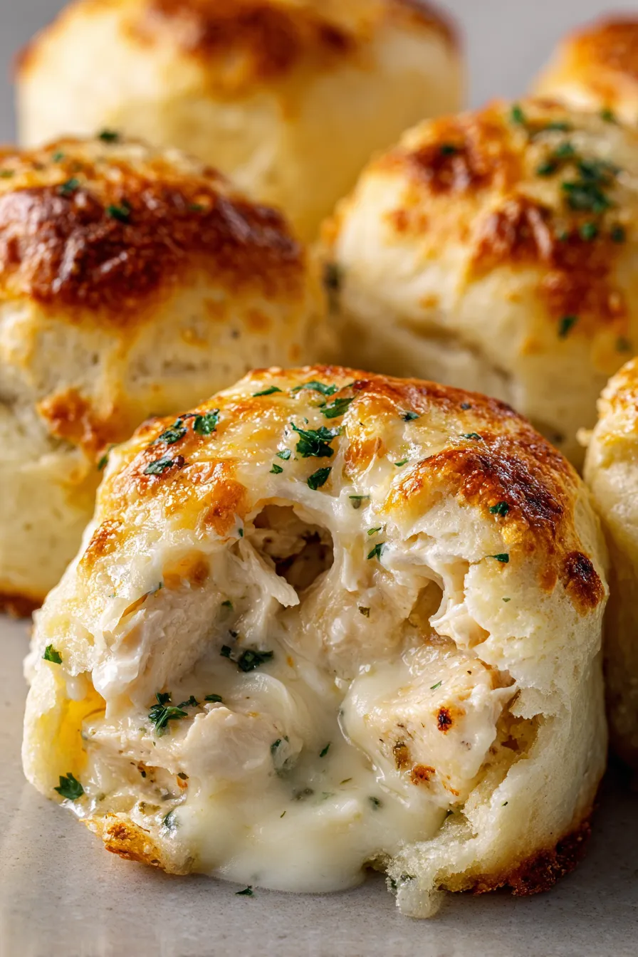 assembling chicken biscuit bombs