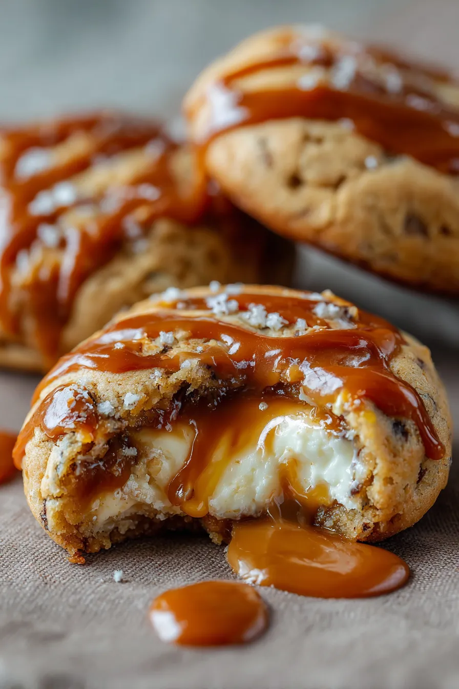 Cheesecake mixture being added to dough