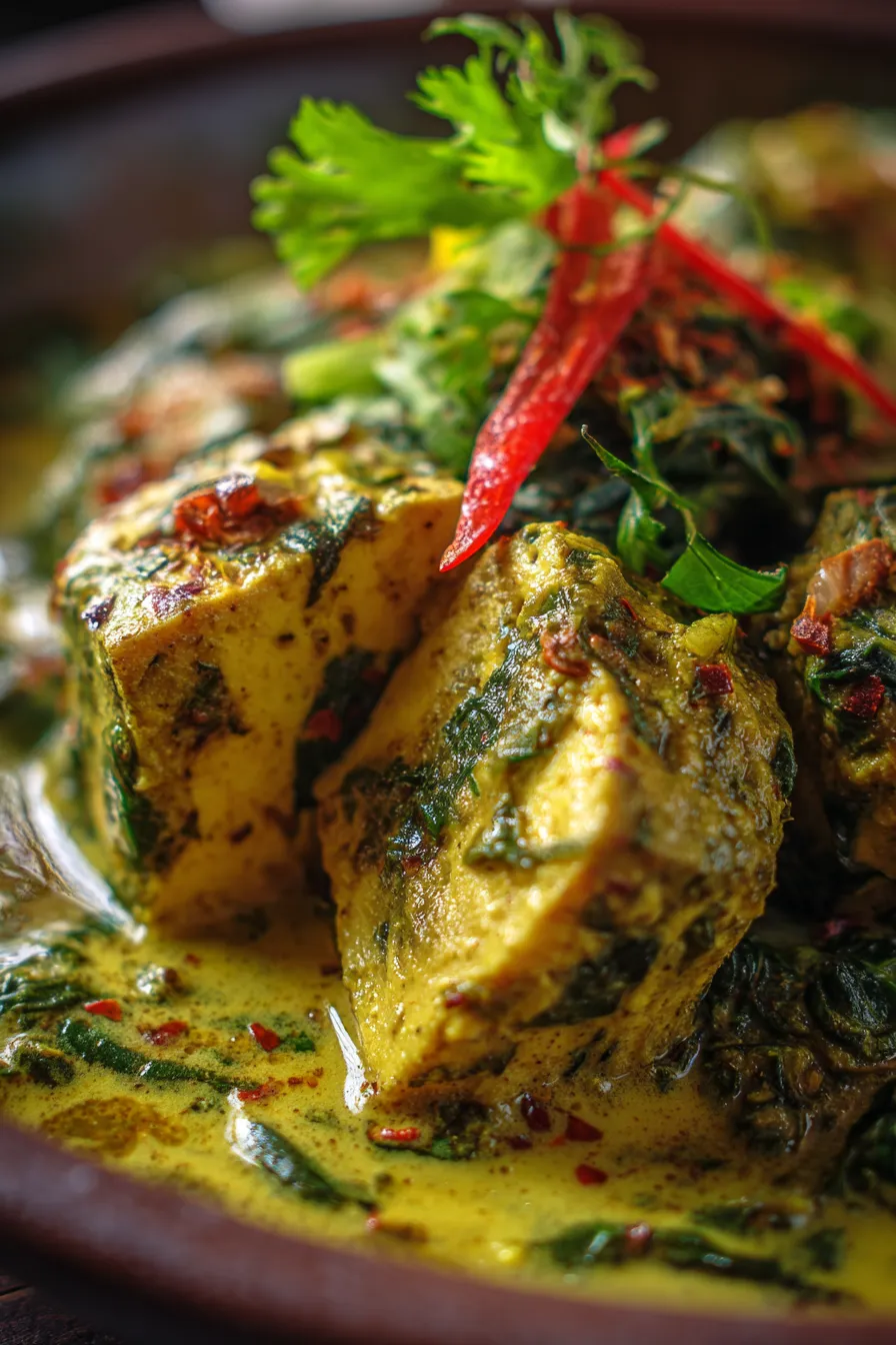 Indian curry sauce simmering pot