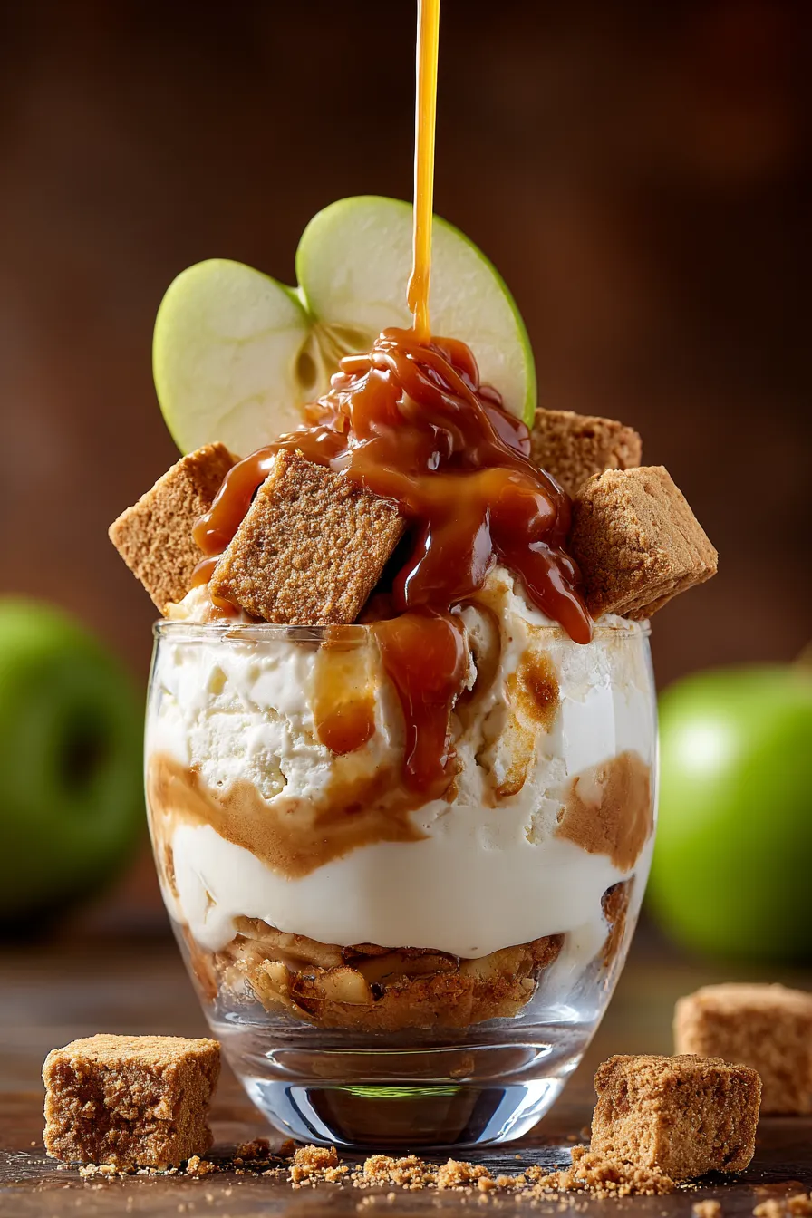 layered dessert closeup