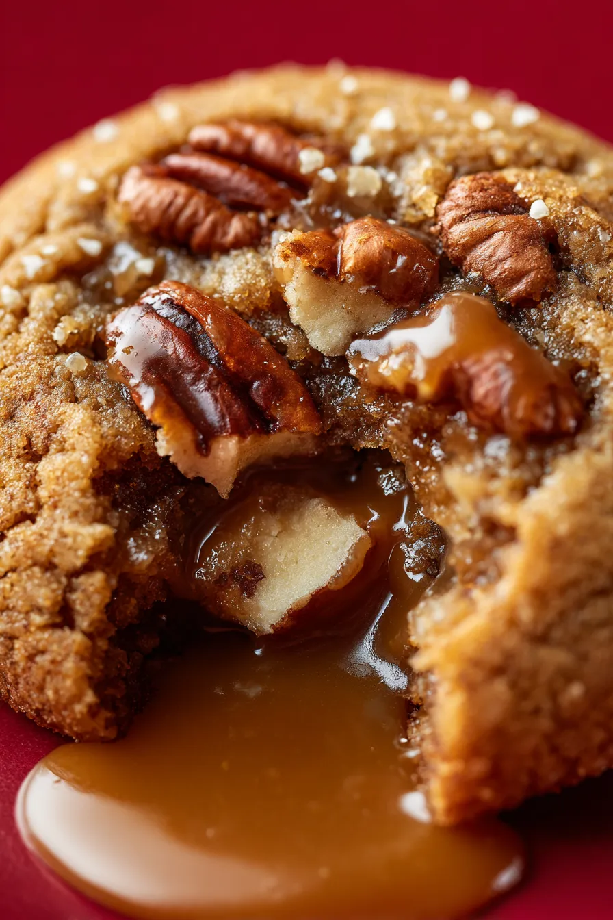 Pecan Cookie batter-overhead-mixing