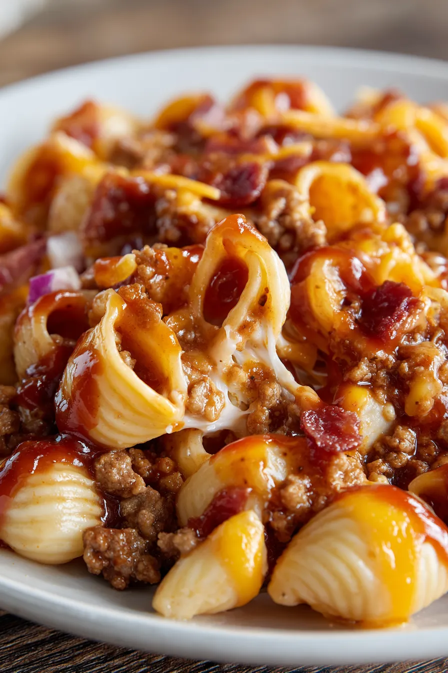 skillet pasta cooking process