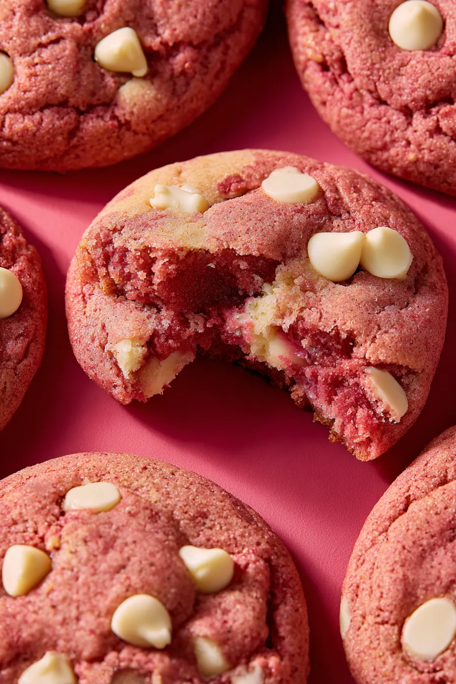 Strawberry-white-chocolate-cookies
