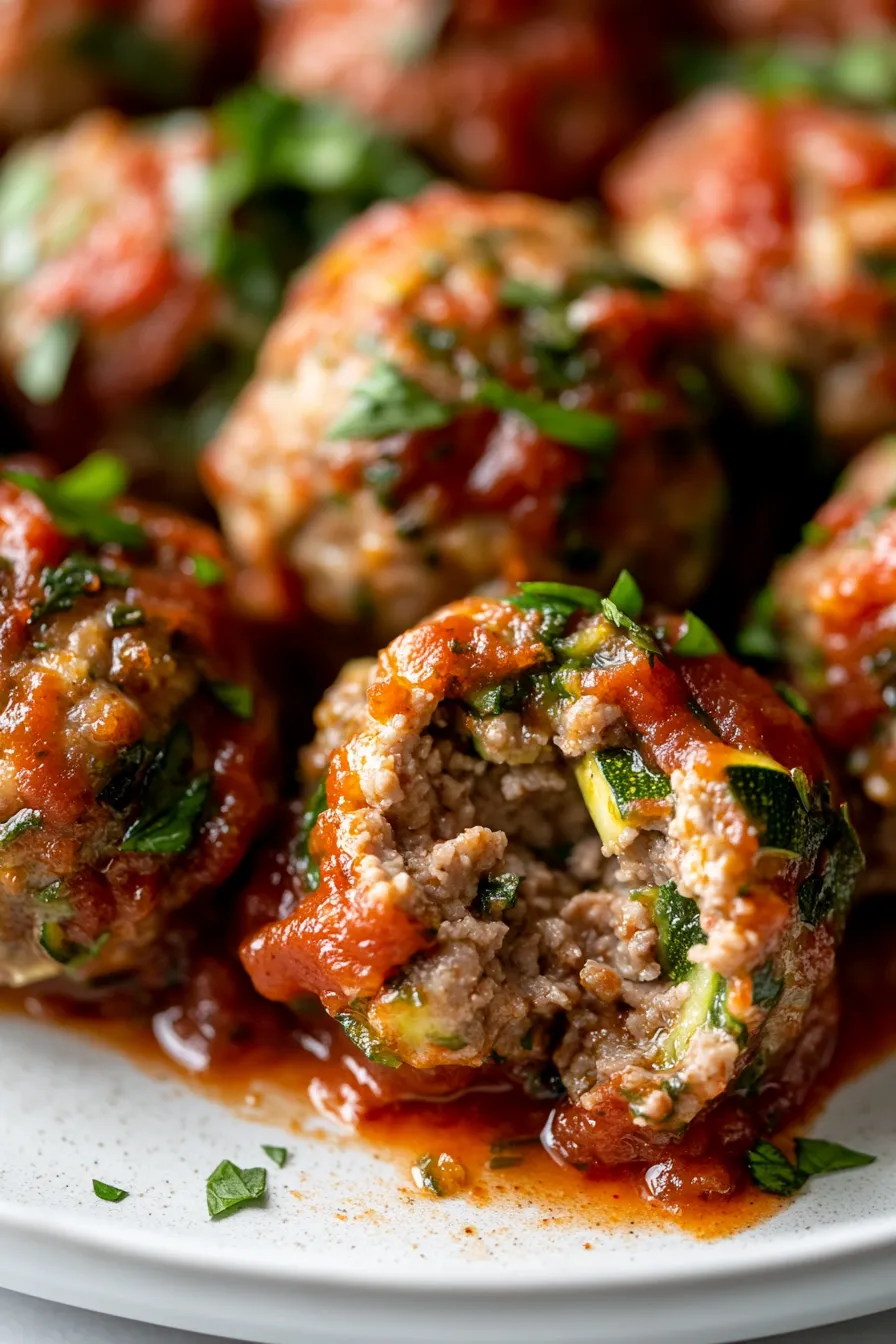 Baked Meatballs with Zucchini & Herbs-fresh-herbs