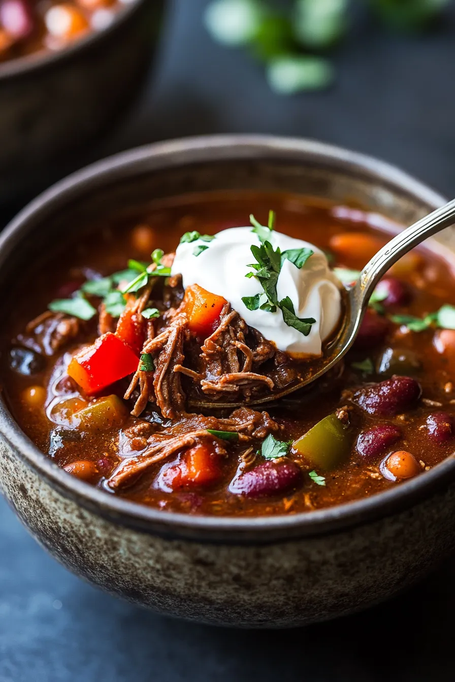 BBQ Pulled Beef Chili-ingredients-prep